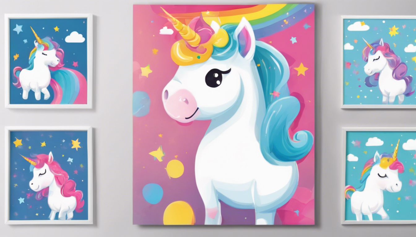 3. Creative Ways to Display Baby Unicorn Posters