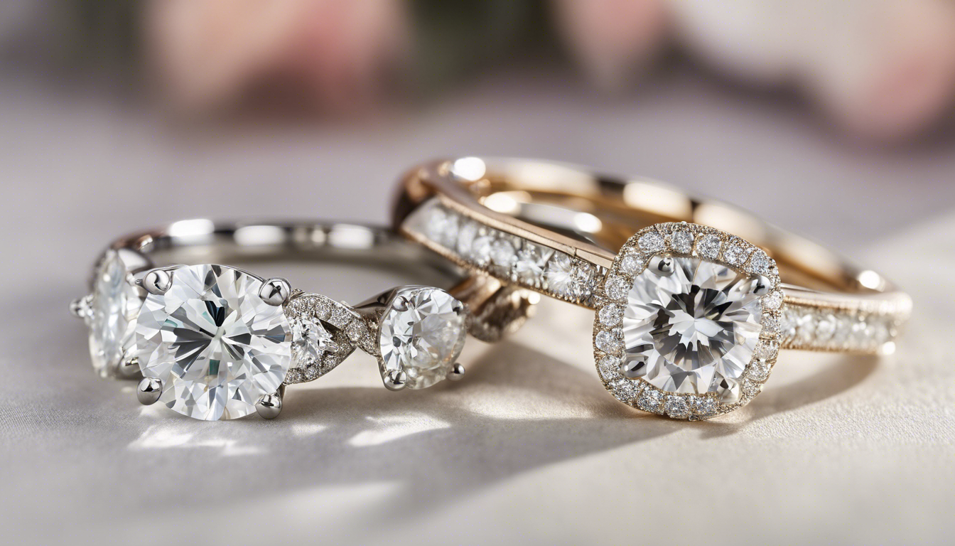 Comparing Moissanite and Diamond Wedding Bands