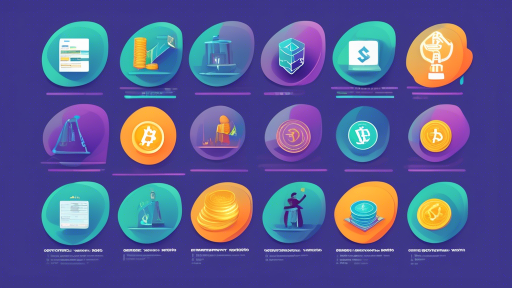 **DALL-E Prompt:** Create an informative illustration that visually represents tips for choosing the right cryptocurrency platform. Include elements such as scales weighing key factors like trading volume, types of cryptocurrencies, and payment methods. Incorporate icons representing demo accounts, trial periods, and a person researching trends. Use a modern, tech-inspired design style with a color palette that reflects the cryptocurrency theme, including gold, silver, and vibrant digital hues.