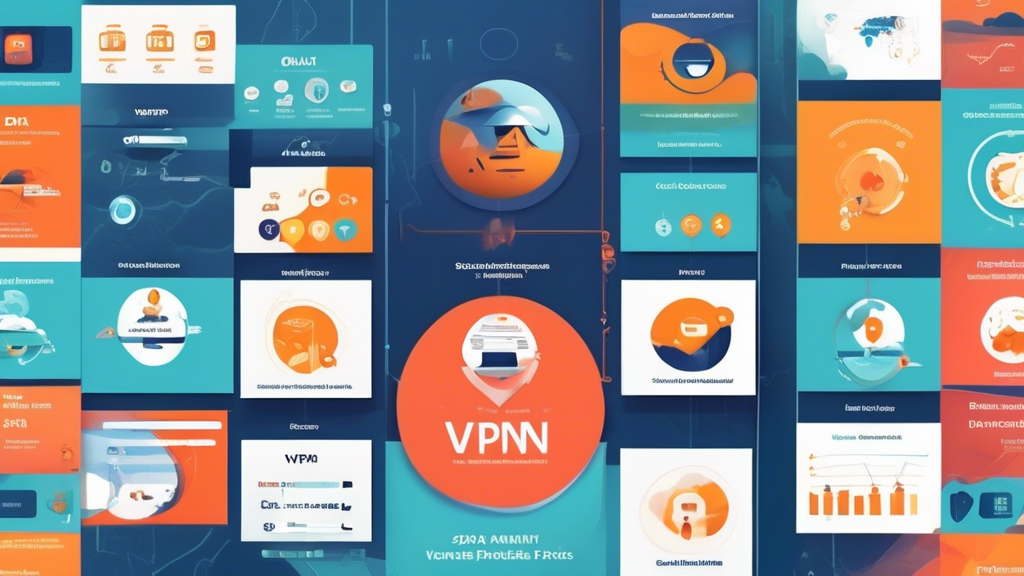 **DALL-E Prompt:** Create an informative and visually appealing infographic that showcases the top 5 VPN services of 2022. Include a comparison of key features such as speed, security, pricing, and user ratings. Use icons and illustrations to represent different VPN functionalities like streaming, gaming, and anonymity. The design should be colorful and modern, suitable for a tech-savvy audience, and clearly highlight the strengths of each VPN in an easy-to-read format. Include the title Las 5 Mejores VPN del 2022: Comparativa y Análisis at the top.