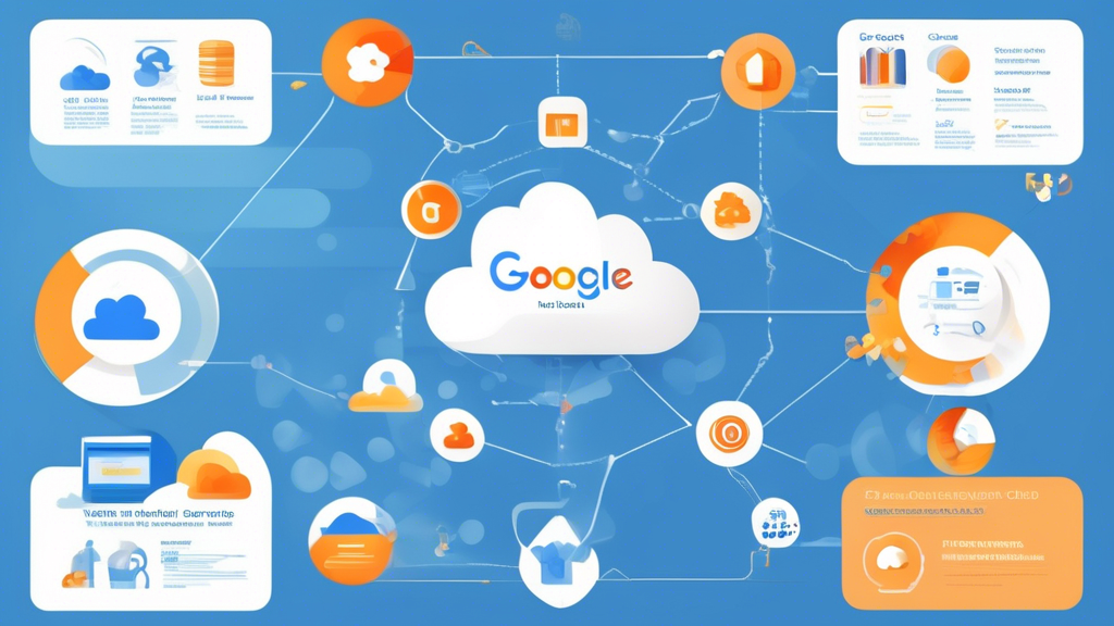 Create an informative and visually appealing infographic that highlights the main advantages of Google Cloud Web Hosting for websites. Focus on key points such as scalability and flexibility, higher security standards including DDoS protection, and powerful infrastructure that ensures fast loading times and optimal user experience. Use icons and illustrations to represent these benefits, and incorporate a color scheme that aligns with Google’s branding.