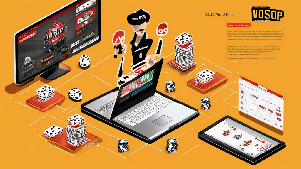**DALL-E Prompt:** Create an informative and visually engaging illustration that depicts the process of getting started with WSOP Online poker. Include elements such as a computer screen displaying the WSOP Online interface, a player setting up their account with visible icons for Sign Up and Game Selection, and a hint of essential software requirements like a stable internet connection and a compatible device. Utilize a bright and inviting color palette to evoke excitement and approachability for new players venturing into the world of online poker.