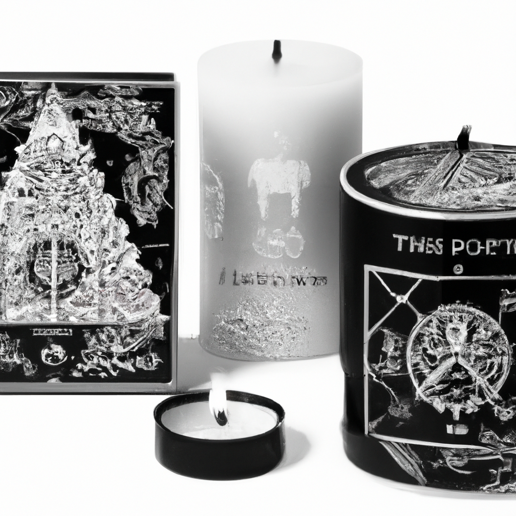 Create an image that captures the essence of the Diptyque Christmas Candle 2022 through its exquisite design and packaging. Focus on the intricate and artistic details that embody the craftsmanship of the holiday collection. Feature elements such as decorative motifs inspired by winter wonderlands, rich textures, and luxurious finishes. The image should evoke a sense of elegance and sophistication, making the candle an ideal holiday gift or centerpiece in festive decor. Include subtle hints of holiday magic, such as delicate sparkle or soft, ambient lighting, to convey the artistry and exclusivity of the collection.