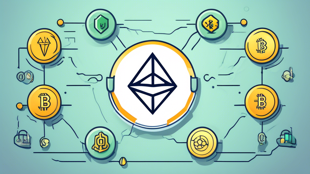 Create an image that visually represents the comparative analysis of Uphold exchange against other popular cryptocurrency exchanges in terms of security and reliability. The illustration should feature a balanced scale with Uphold on one side and a cluster of well-known crypto exchange logos like Binance, Coinbase, and Kraken on the other side. Highlight security elements like shields and locks around the Uphold side, and contrasting elements around the other logos. Incorporate symbolic imagery of transparency, trust, and protection, showcasing what sets Uphold apart in the competitive crypto exchange market.