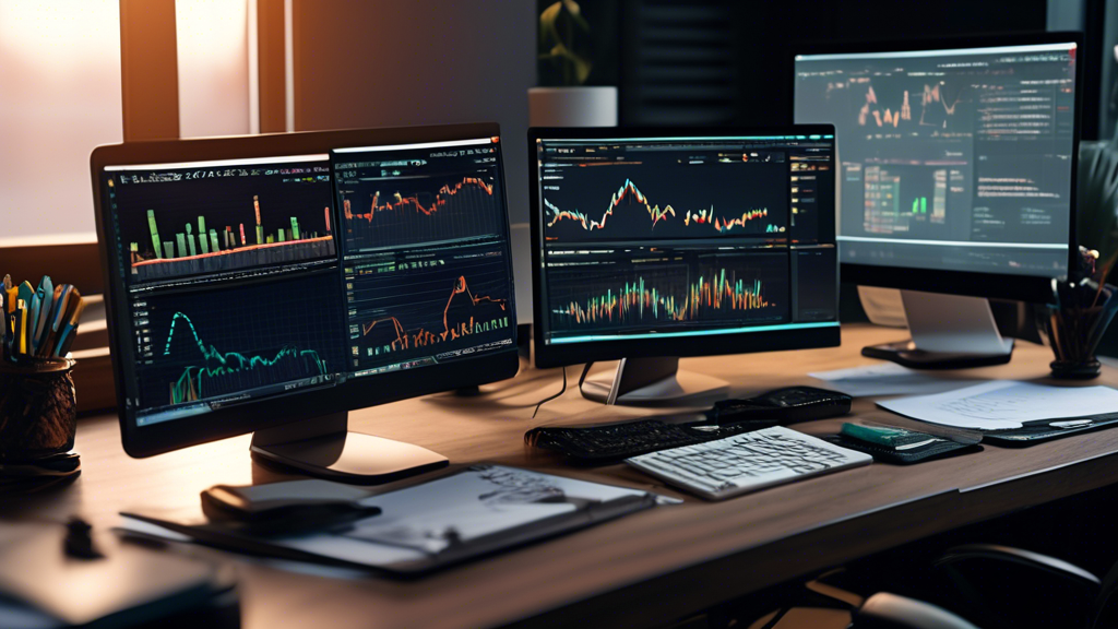 Create an image depicting a digital investor