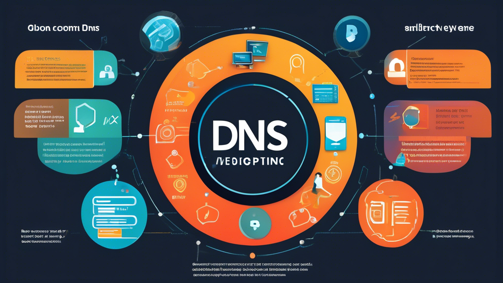 An illustrative infographic depicting the best practices for maximizing a Smart DNS experience, including key tips for maintaining online privacy, common troubleshooting steps, and additional features to look for in a Smart DNS service. The design should feature a sleek layout with icons representing privacy, troubleshooting, and features, along with a modern color palette that conveys a sense of security and technology.