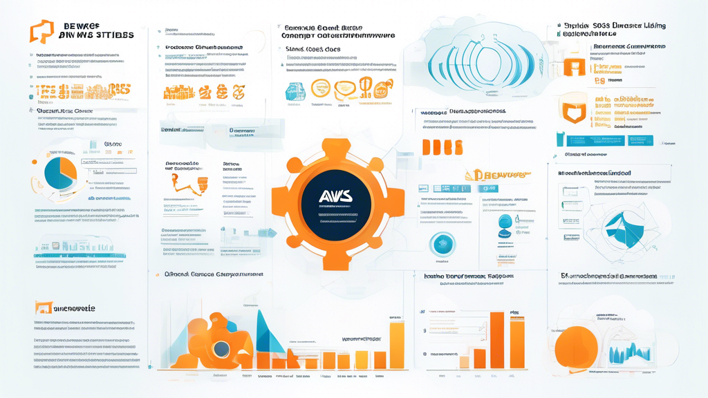 Create a visually engaging infographic showcasing various case studies of companies successfully using AWS DevOps. Include elements that represent speed, quality, and cost management improvements, such as graphs, charts, and icons. Highlight brief success stories with key statistics that indicate the positive impacts on business performance. Use a modern, cloud-themed design with the AWS logo subtly incorporated, emphasizing the innovative and efficient nature of AWS DevOps.