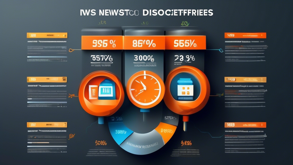Create an informative infographic that visually compares different Newshosting discount offers. Include sections that highlight current promotions, their advantages, and a rating system for the best Newshosting plans tailored for budget-conscious users. Use a clean, modern design with engaging icons and clear typography to make the information easily digestible.