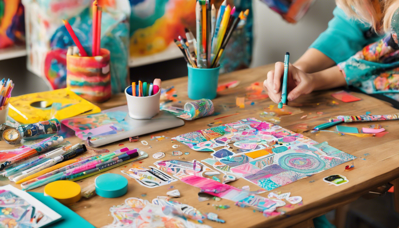 3. Creative Additions: Stickers, Washi Tape, and Markers