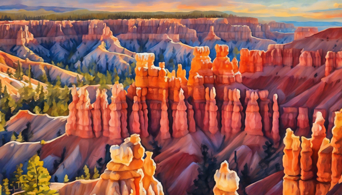 Showcasing Bryce Canyon Through Art: Techniques and Styles