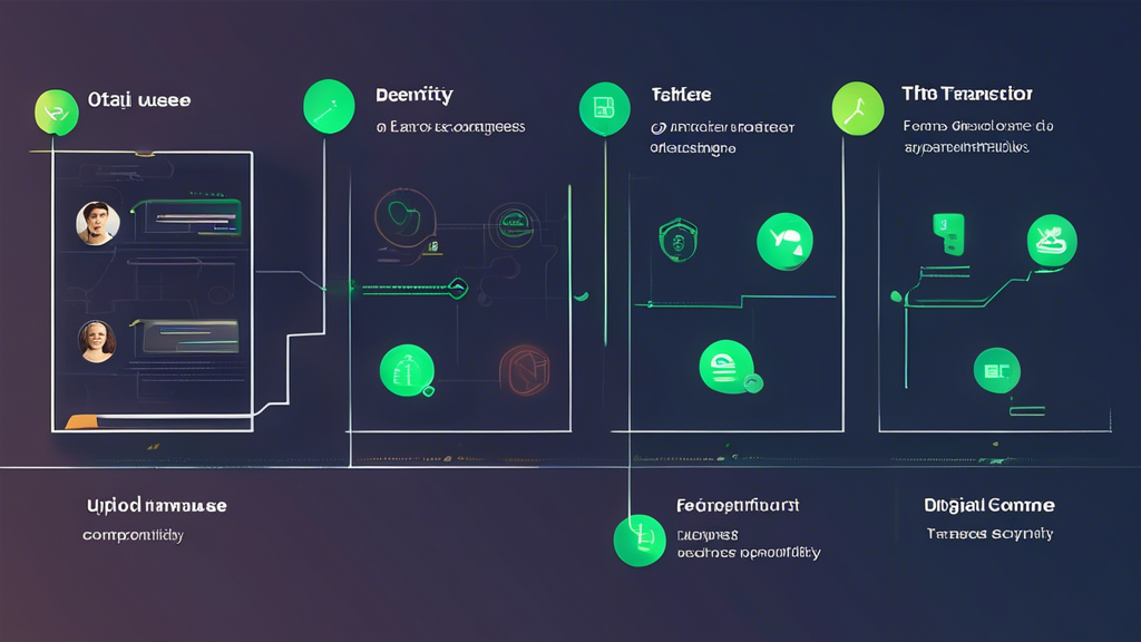 Create an image showcasing the highlighted features of Uphold Exchange for an optimal user experience. The scene should depict a modern digital user interface that
