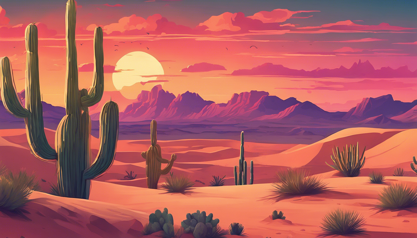 Stunning Desert Landscape Art: Capturing the Beauty of Arid Wonders