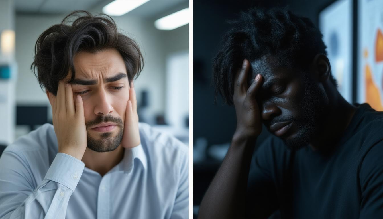 Symptomen van spanninghoofdpijn en migraine