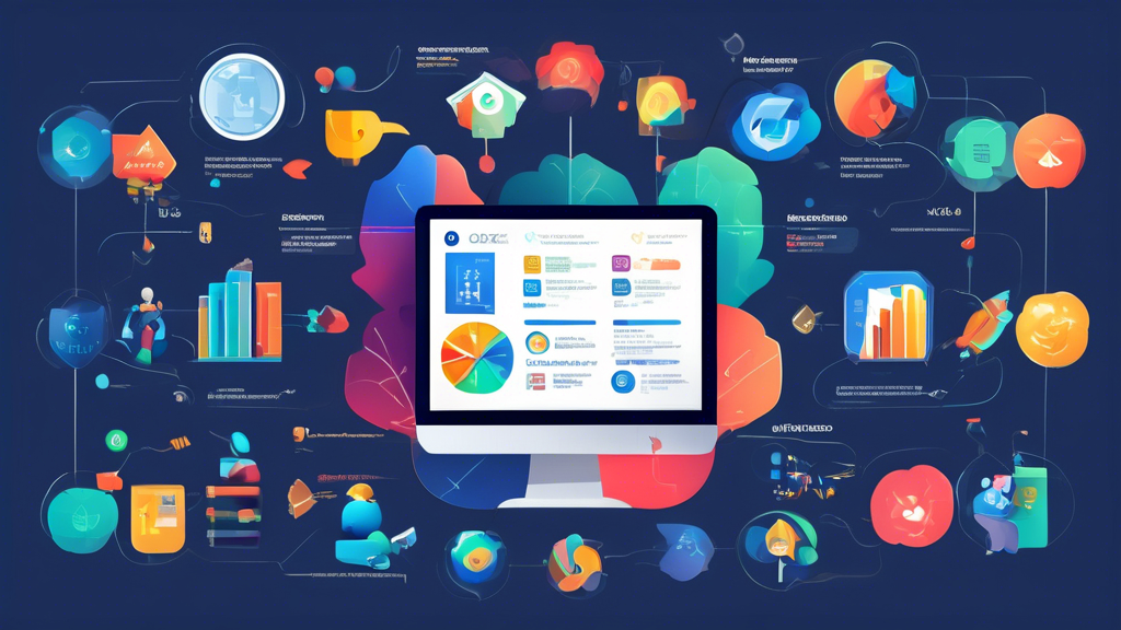 Create an image of a friendly and colorful infographic-style guide for beginners on how to start trading on OKEx Exchange. The central focus should be a clear step-by-step illustration, beginning with signing up and followed by the essentials of executing a trade. Include icons or symbols representing each step, like a magnifying glass for exploring assets, a shield for security features, and graphs for trading analysis. On the side, integrate a sidebar with highlighted tips and tricks for newcomers, alongside an illustrated FAQ section addressing common questions, ensuring the overall look is welcoming and educational for novice traders. The OKEx logo should be subtly incorporated into the design for brand recognition.