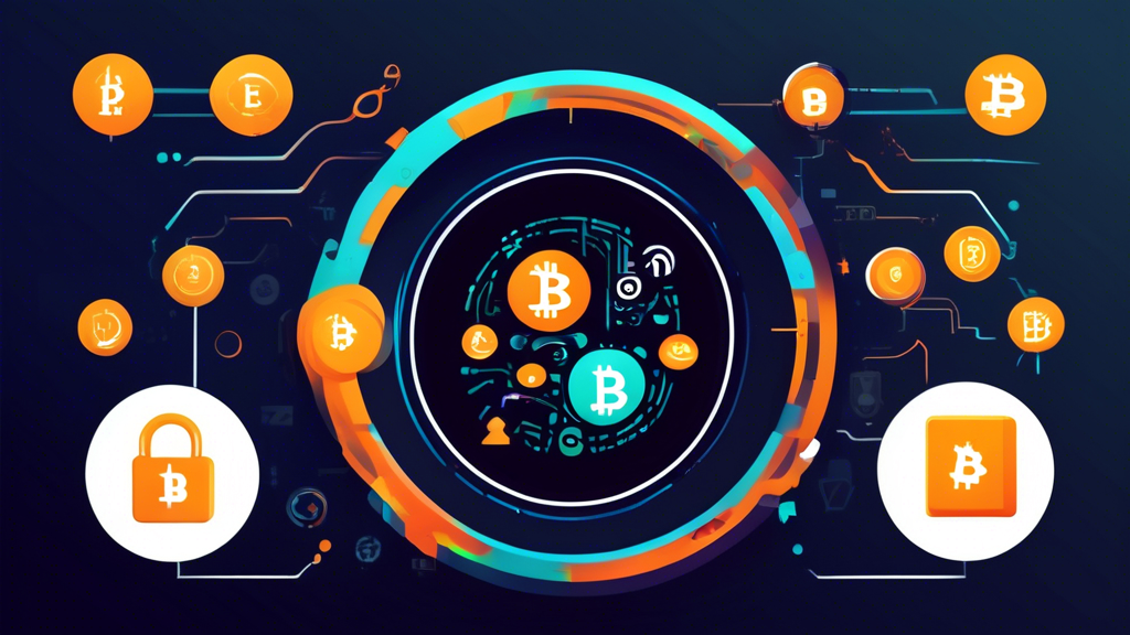 Create an image that visually represents the concept of Key Features to Look for in Apps to Buy Crypto. The illustration should include a smartphone displaying a user-friendly app interface with cryptocurrency icons (like Bitcoin, Ethereum, etc.) prominently featured. Surround the phone with visual symbols representing security measures (such as a padlock for encryption and a shield for two-factor authentication), and show a diverse array of cryptocurrencies to emphasize variety. The background should be modern and tech-inspired, capturing the essence of digital finance and innovation.