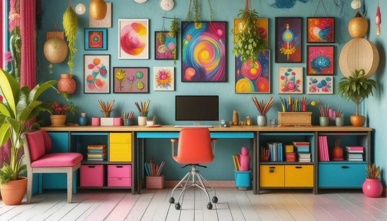 3. Embracing Color: Bold Palettes and Patterns for Creative Spaces