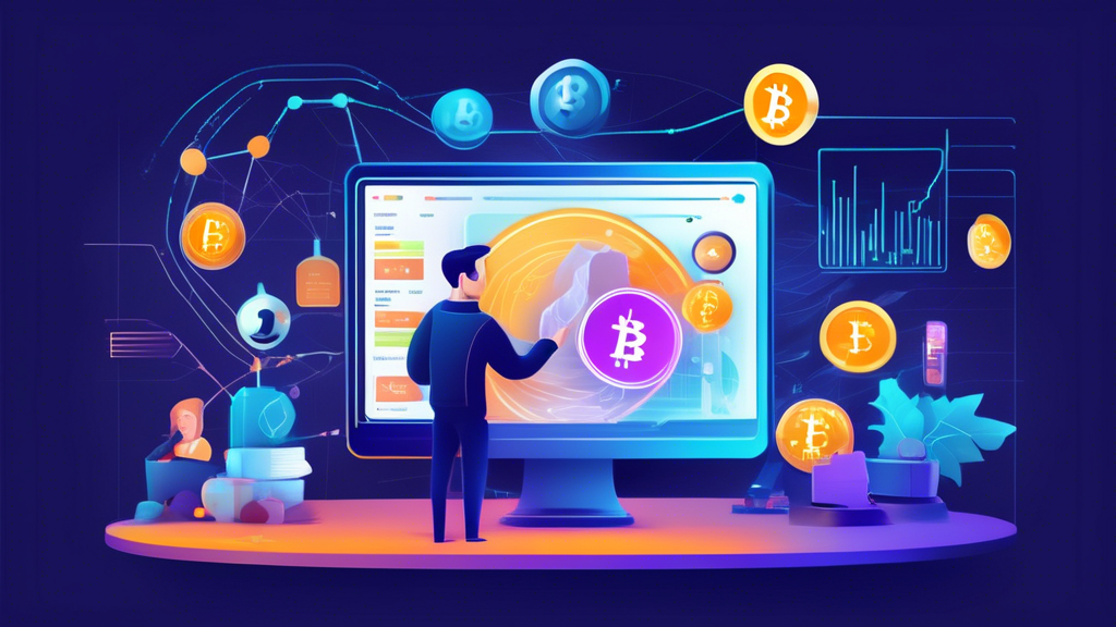 Create an informative and visually engaging illustration that depicts the key factors to consider when choosing the right trading platform for cryptocurrency. Include elements that represent different trading styles, such as day trading and HODLing, alongside symbols for customer support and educational resources. Incorporate a visual representation of a demo account on a computer screen, showcasing various platform features. Use a blend of futuristic elements and user-friendly designs to convey the importance of selecting a platform that caters to individual trading needs.