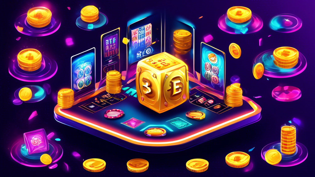 **DALL-E Prompt:** Create a visually engaging image that illustrates the benefits of playing at free casino crypto platforms. Include elements such as a vibrant online casino interface showcasing crypto games, piles of digital coins symbolizing zero risk and free bonuses, and a comparison graphic that highlights the advantages of crypto platforms over traditional casinos. Incorporate text elements like “Free Bonuses”, “Higher Payouts”, and “Lower Transaction Fees” to emphasize key points, all set against a colorful, modern backdrop that conveys a sense of excitement and innovation in online gambling.