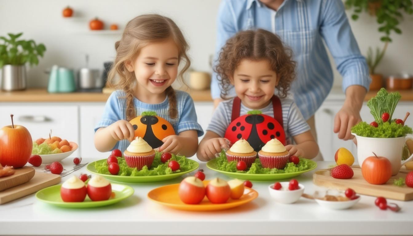 Delightful Creations: Transforming Ladybug Fruit Halves into a Fun and Healthy Snack!