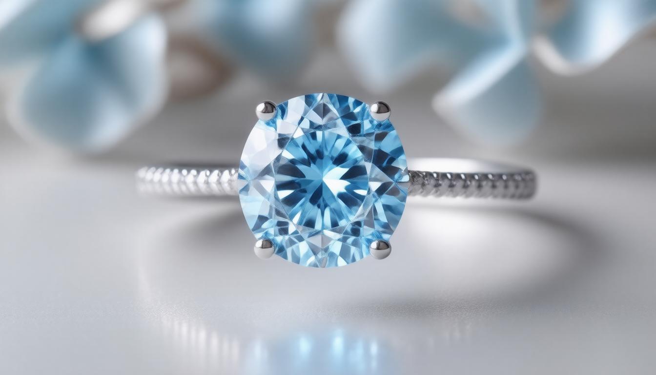 Discover the Elegance of Blue Moissanite Rings: A Dazzling Choice for Every Occasion