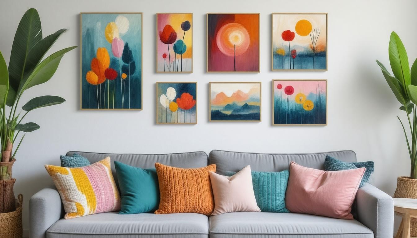 DIY Art Ideas to Personalize Your Living Room