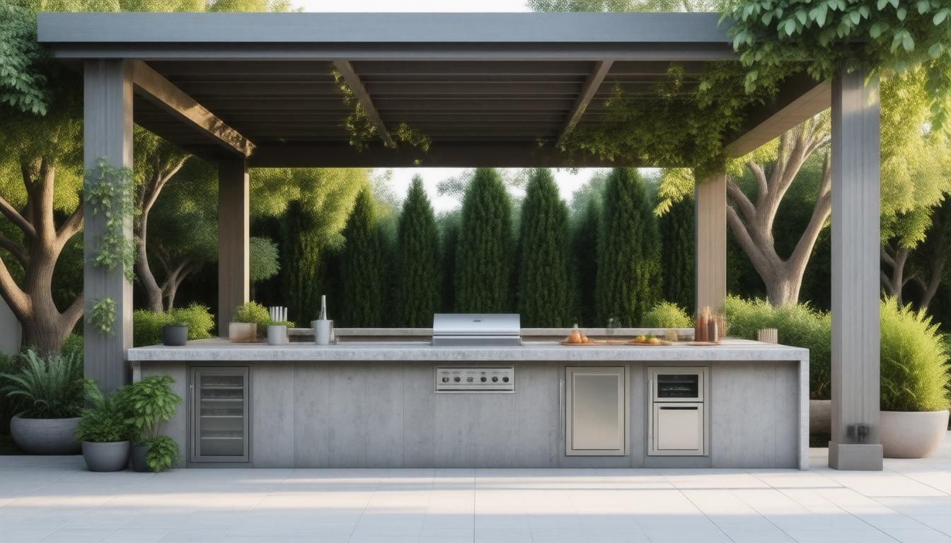 Design Ideas for an Outdoor Kitchen with Pergola