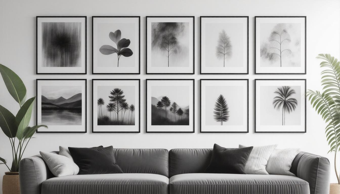 Creating a Gallery Wall with Black and White Prints