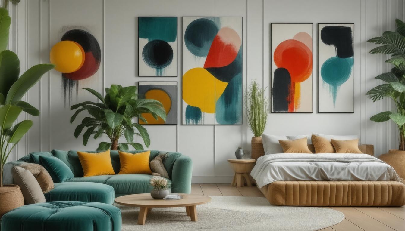 Incorporating Abstract Decor into Different Rooms