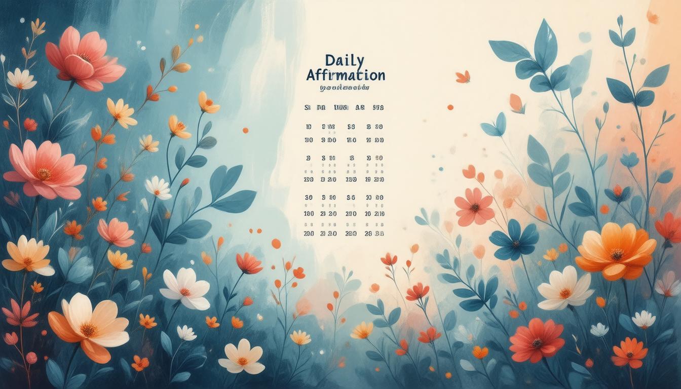 Empower Your Mind: A Daily Affirmation Calendar for Positivity and Growth