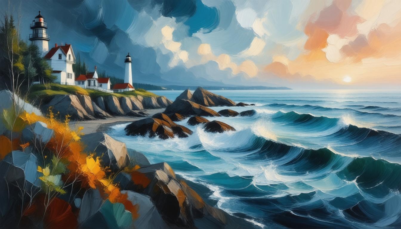 Techniques and Styles in Abstract Bar Harbor Creations