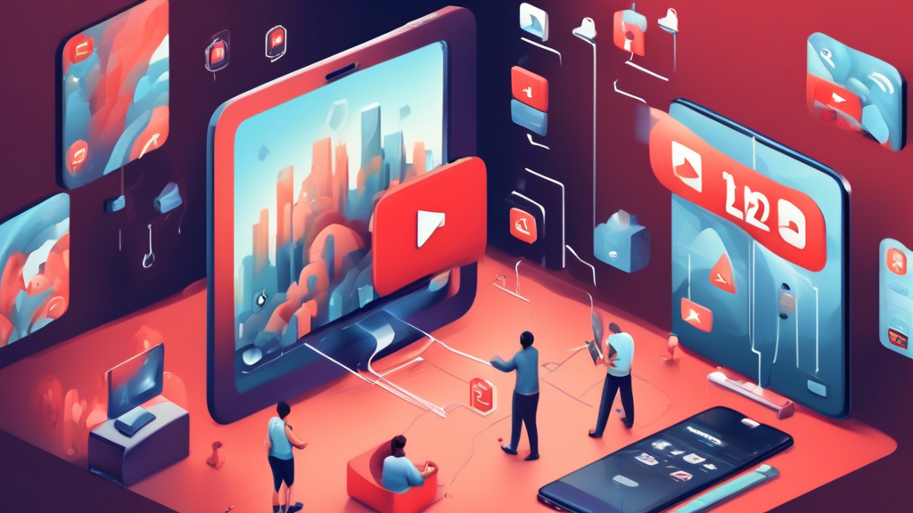 Create an image illustrating the concept of using 12345Proxy to unblock YouTube for free. The scene should depict a digital landscape where various elements symbolize privacy and security while using a proxy service. Include visual metaphors like locks turning into open doors or shields protecting internet traffic. Integrate subtle symbols of YouTube, like video play buttons, being seamlessly accessed through a tunnel. The overall atmosphere should convey ease, freedom, and safe browsing, highlighting the additional benefits of using a proxy service for unrestricted YouTube viewing.