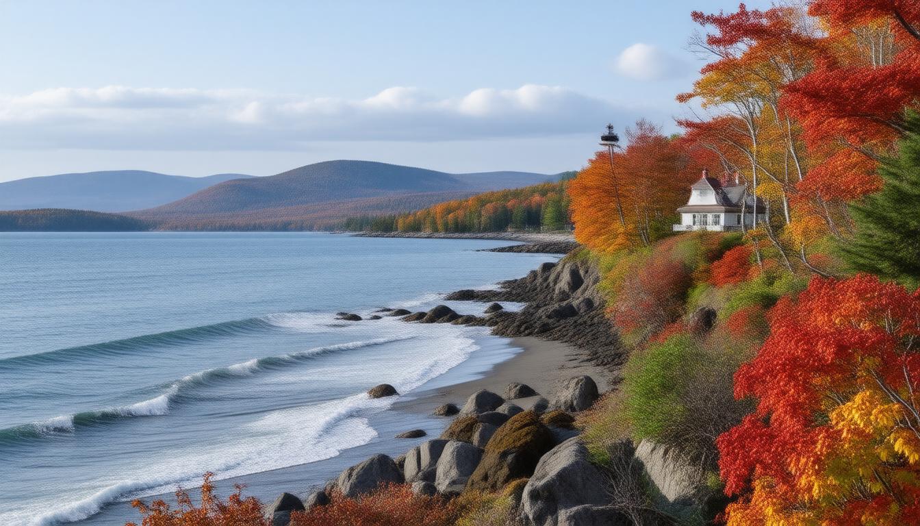 Capturing the Beauty of Autumn in Bar Harbor: A Journey Through Stunning Artwork
