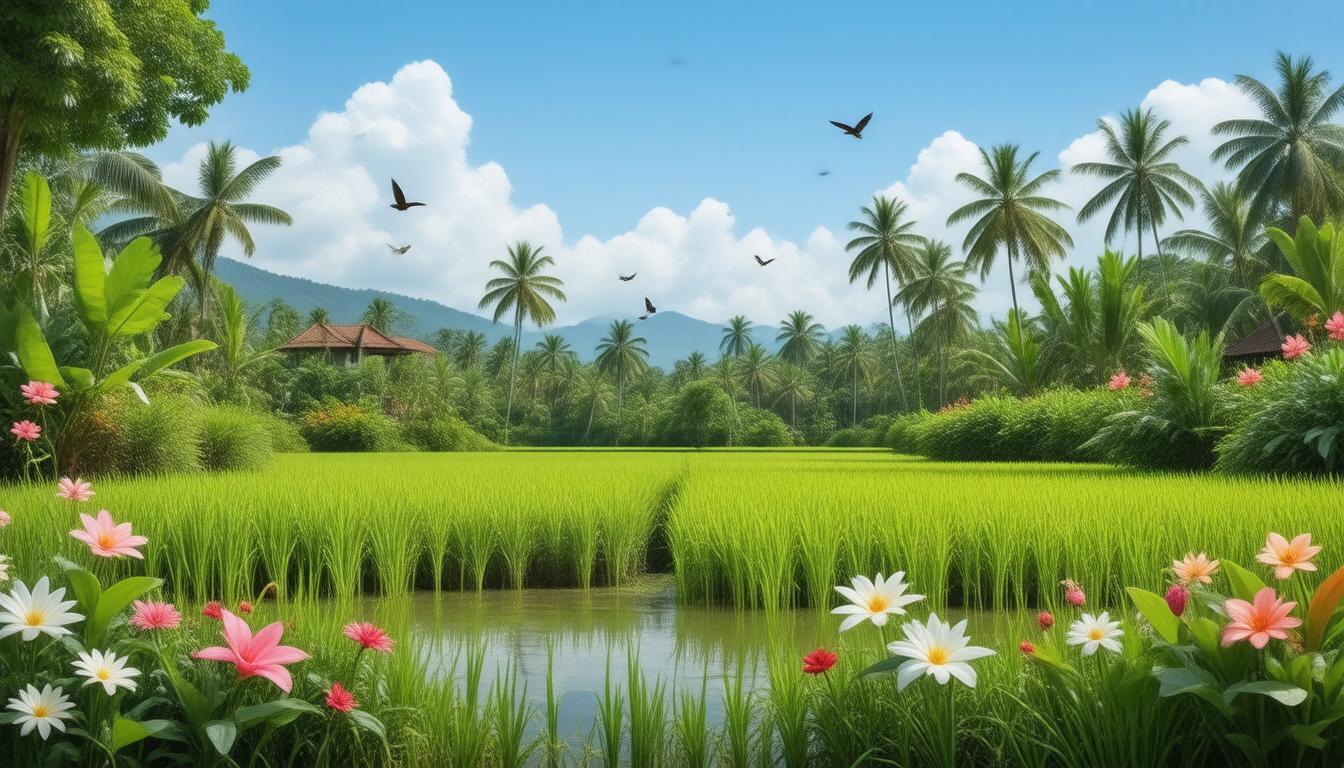 4. Keberagaman Flora dan Fauna di Area Sawah Bali