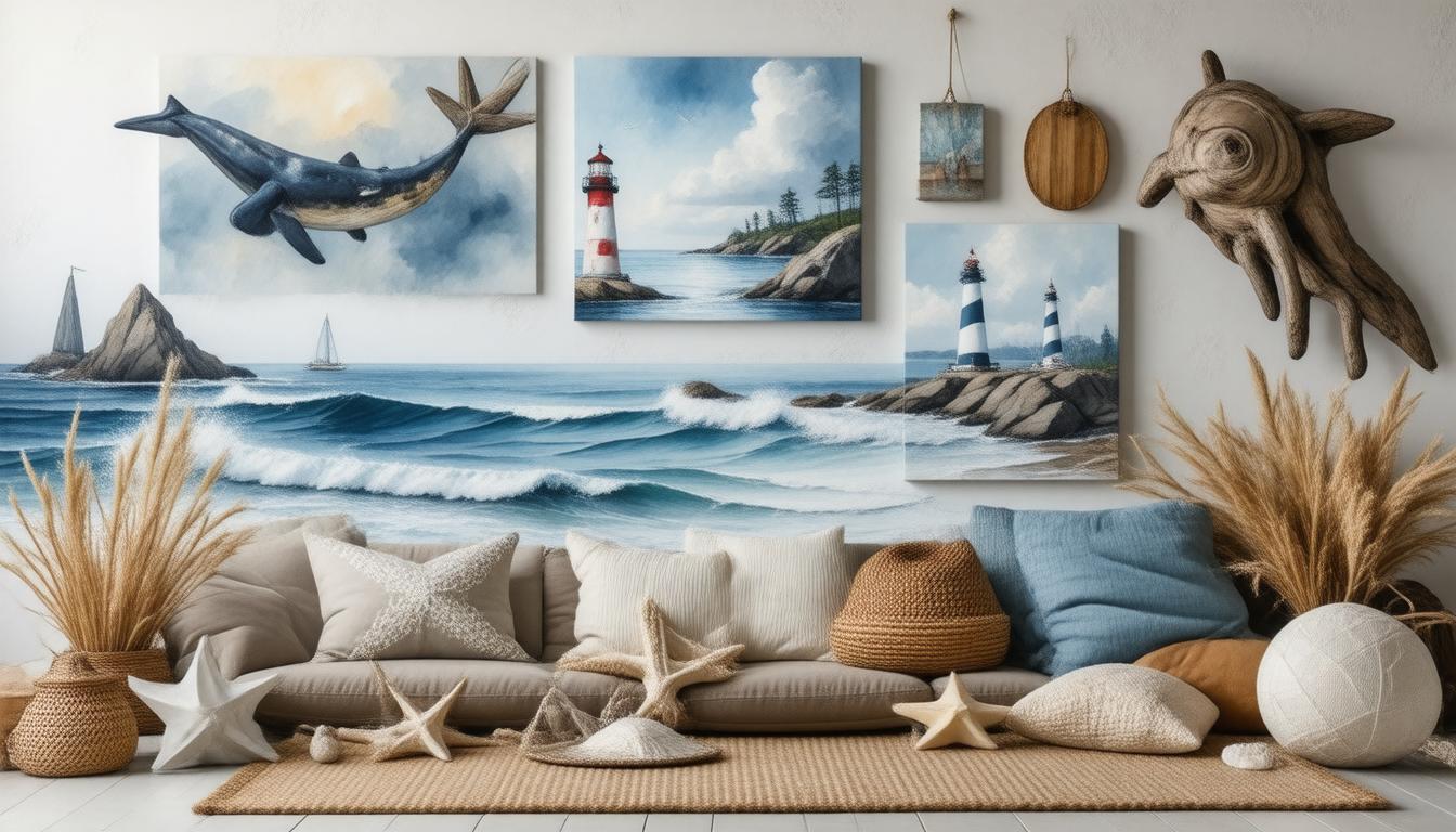 Incorporating Different Art Mediums in Nautical Decor