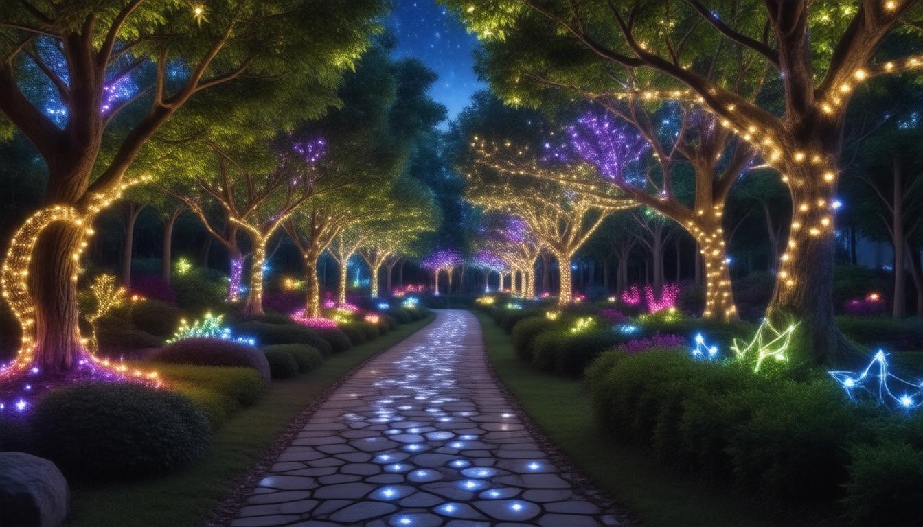 Creative Nightscaping Ideas Using LED Lights