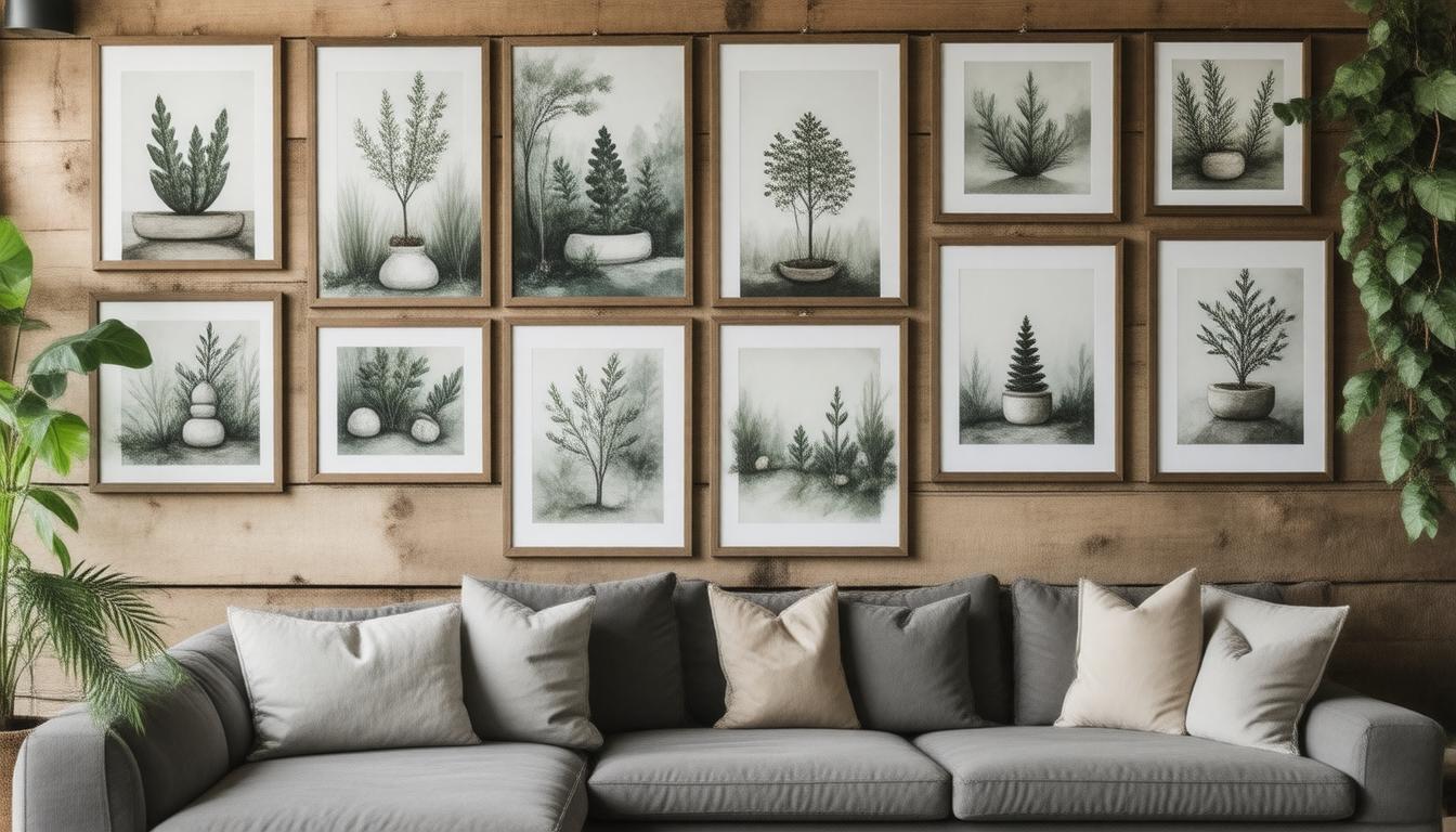 Creative Ways to Display Rustic Prints