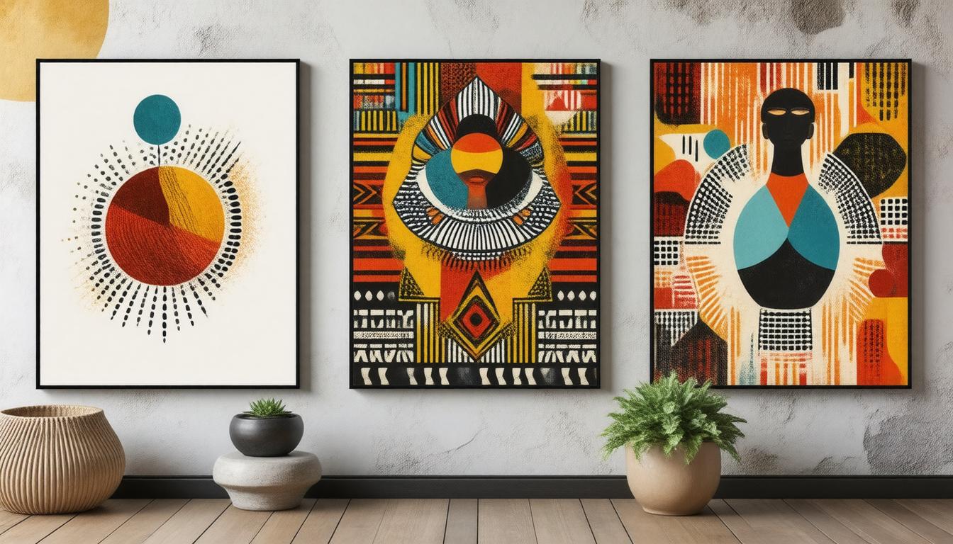 DIY African-Inspired Wall Art