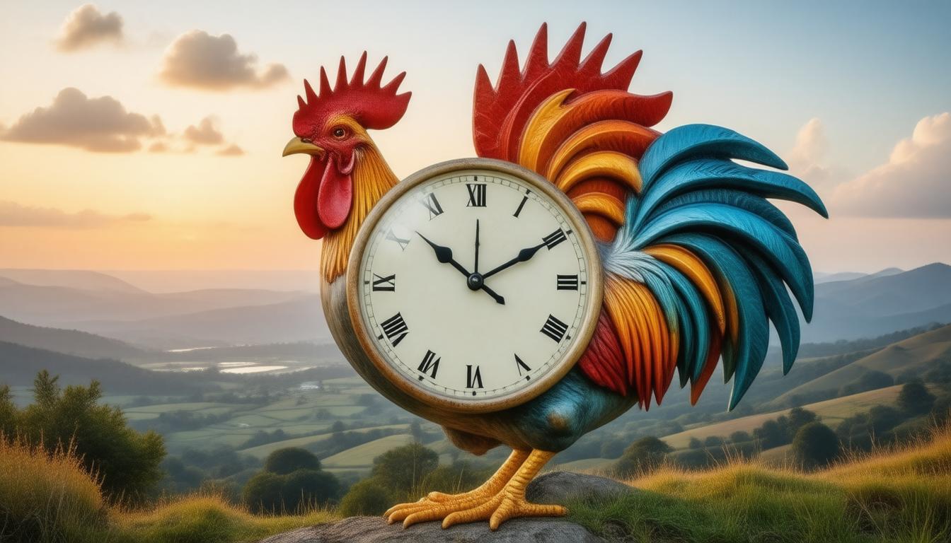 Tick Tock: The Ultimate Rooster Shaped Clock for Chicken Lovers in South Africa