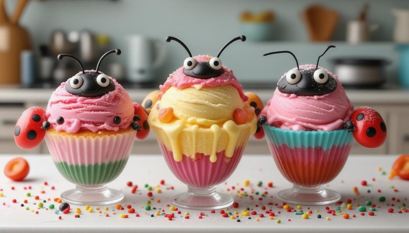 Buzzy Bug Sundaes: Sweet Treats That Creep and Crawl!
