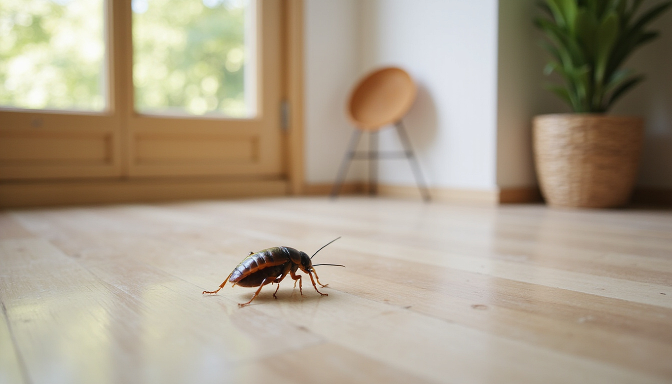  Clean, pest-free home interior after professional roach extermination with natural methods