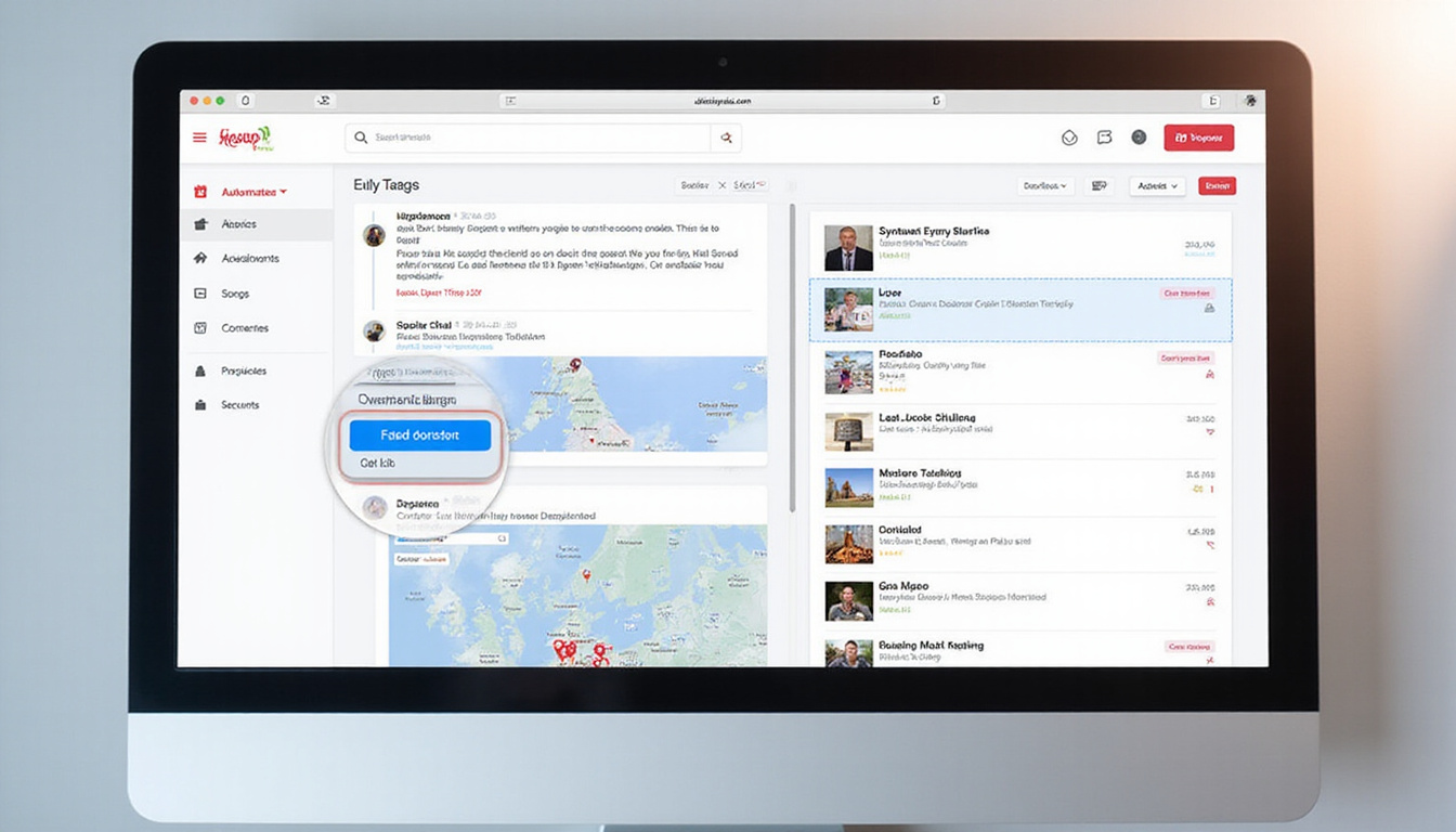  sleek interface showing automated content tagging enhancing search efficiency