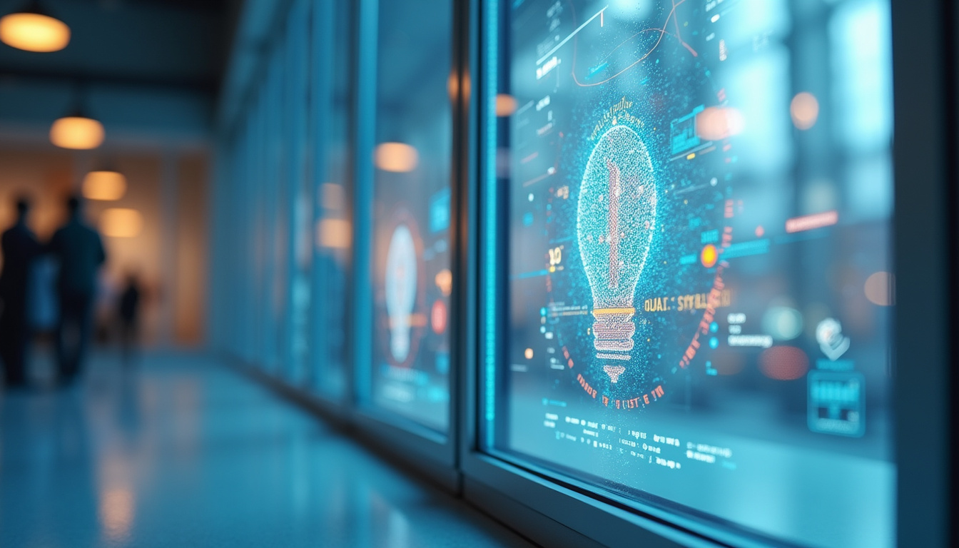  close-up of smart window technology, sleek frame, digital energy-saving display, futuristic design