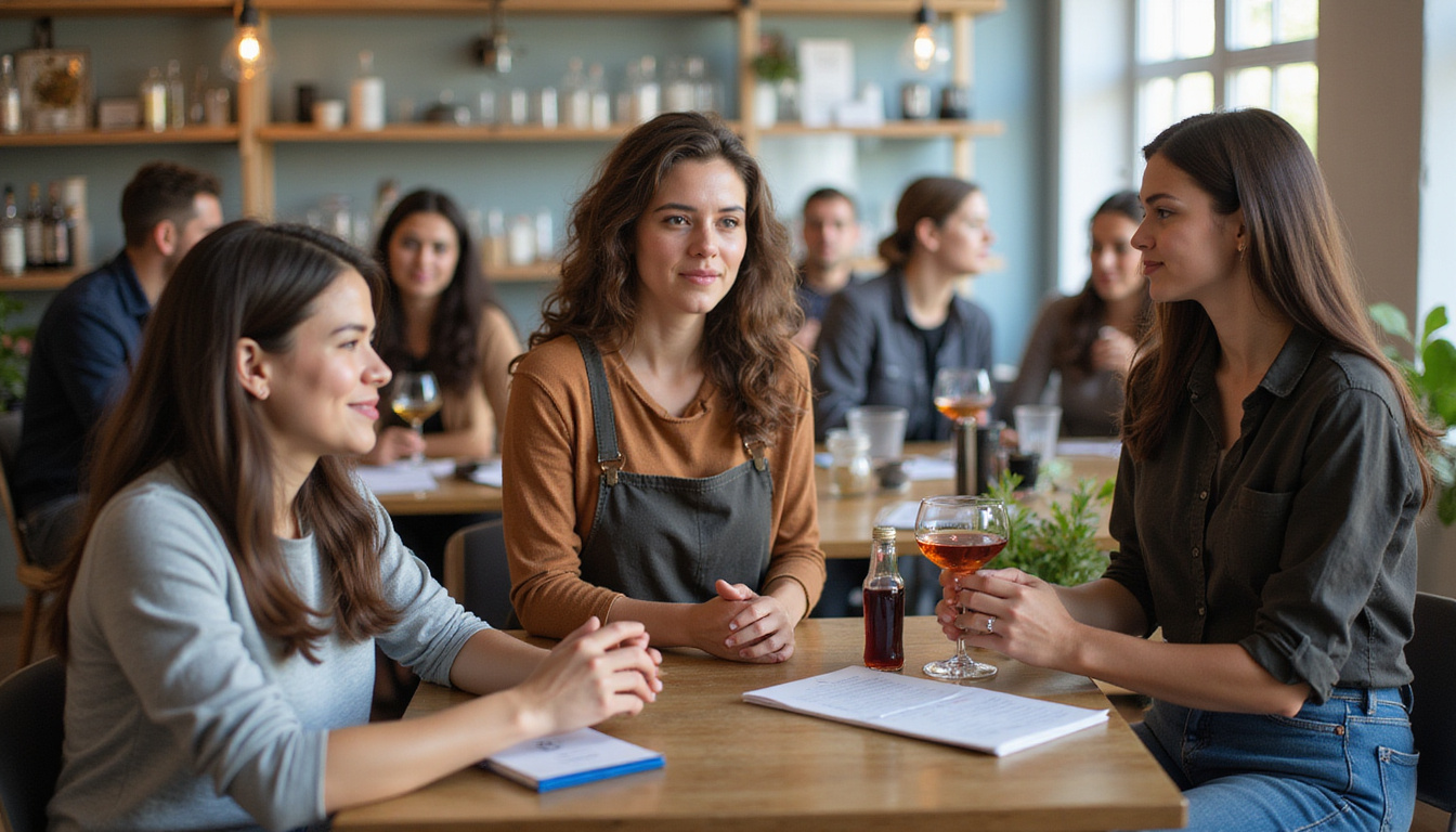 Group of diverse vendors attending a responsible alcohol seller training session