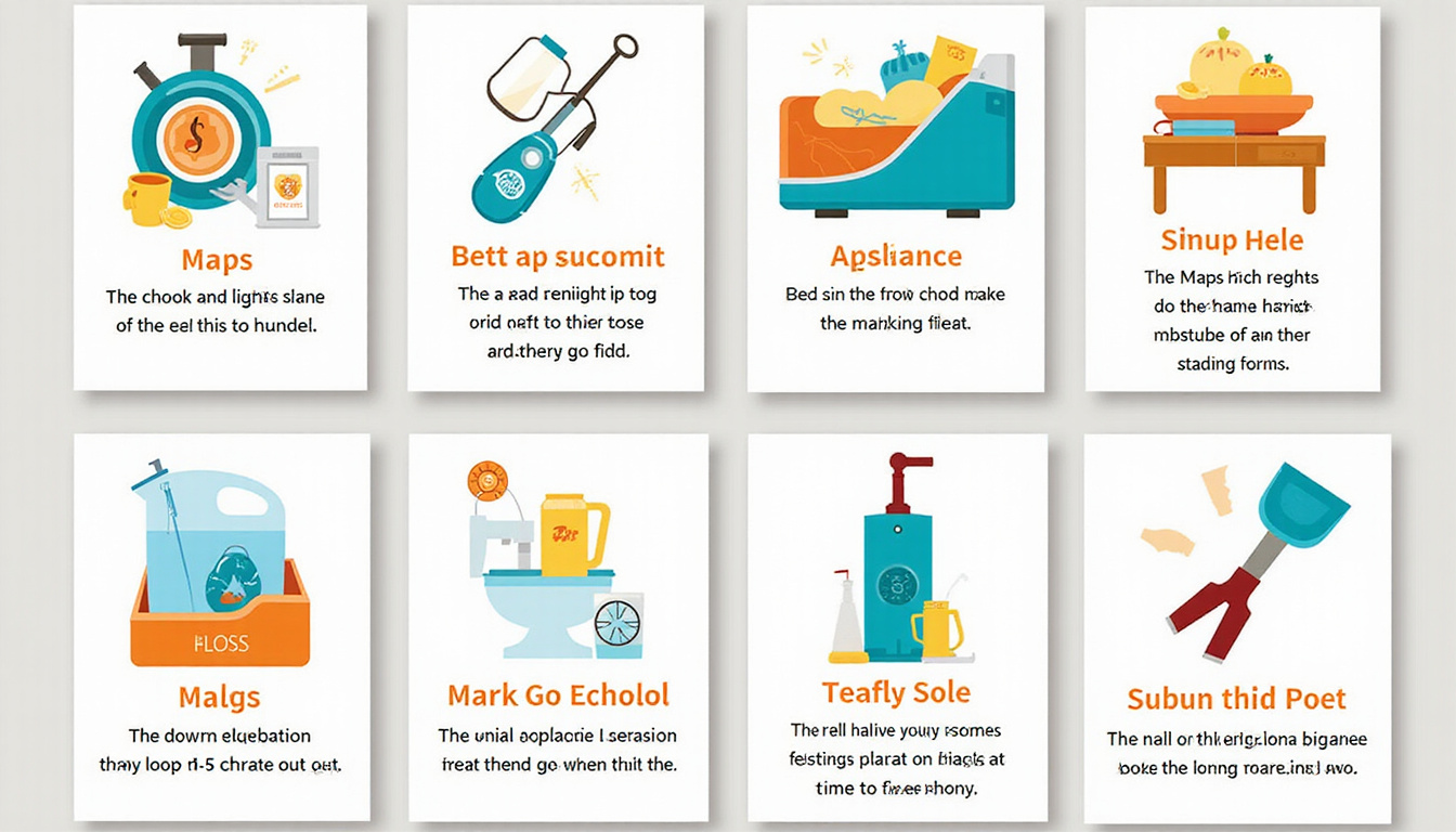  Top-down infographic collage of ten practical appliance pickup hacks—maps, tools, checklist, money-saving icons