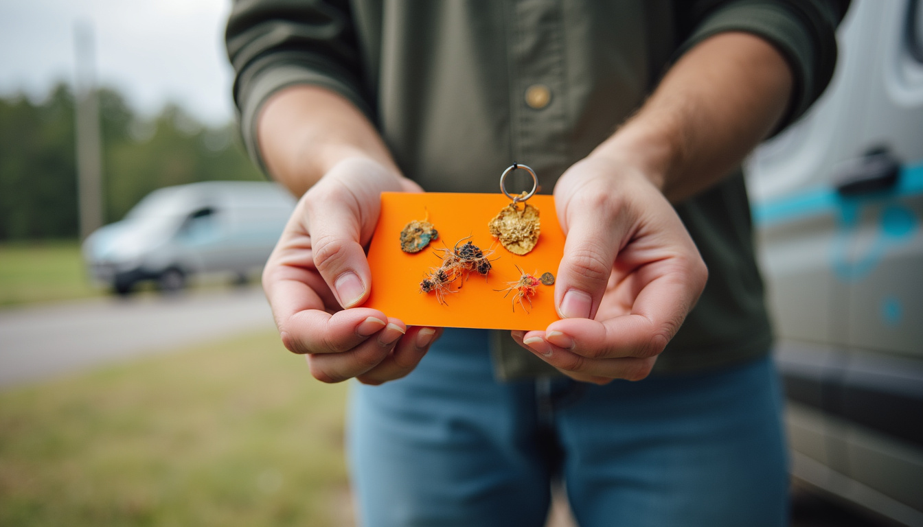  Close-up hands placing bait traps, sealed cracks, 