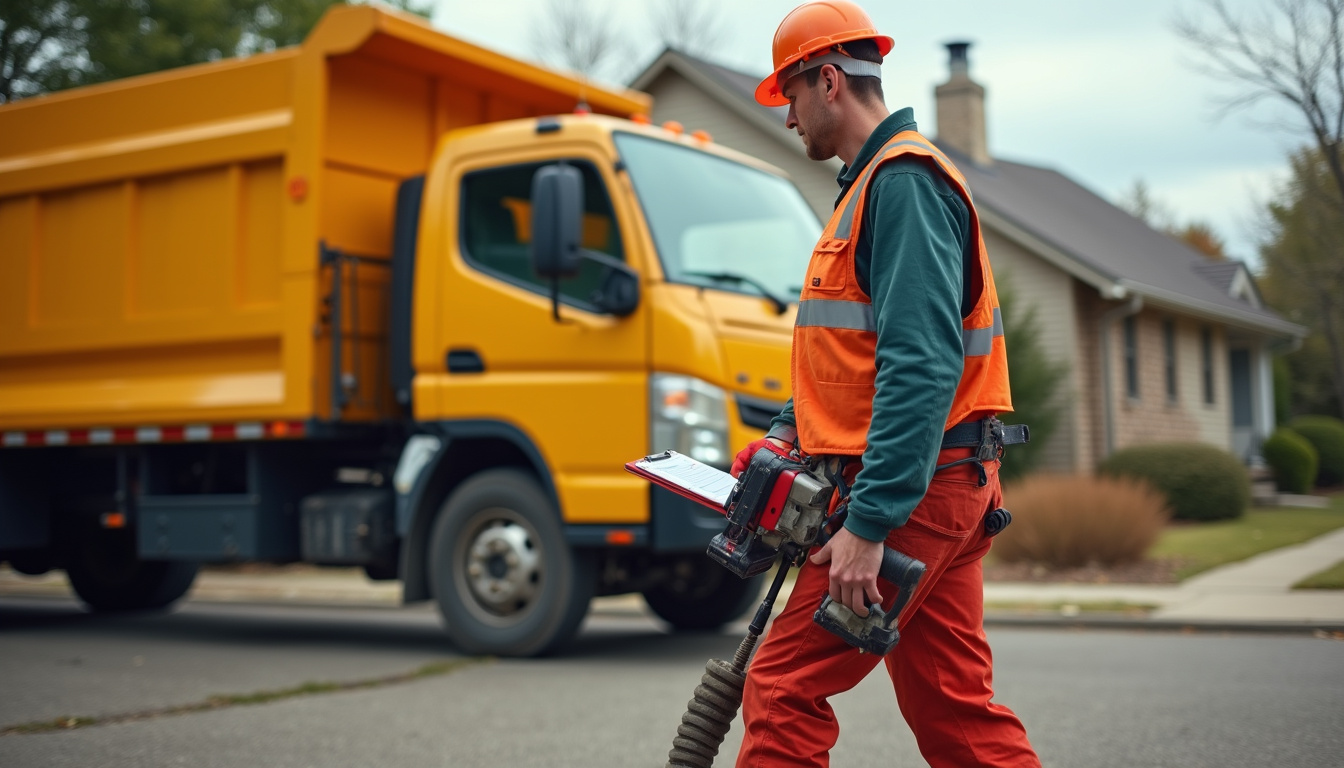  Emergency quick-removal crew using power tools, tidy disposal truck, homeowner relieved, pro-tip checklist clipboard, cinematic HDR