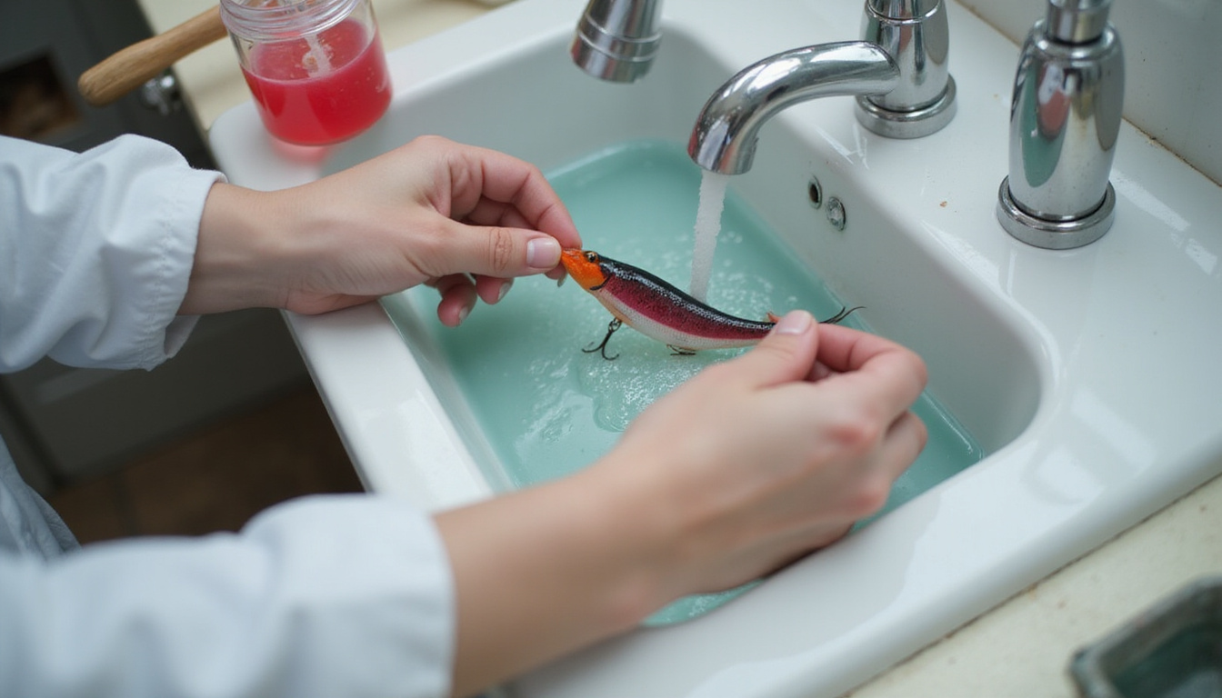 Expert hands applying gel bait under sink, labeled step-by-step guide overlay, high-detail macro