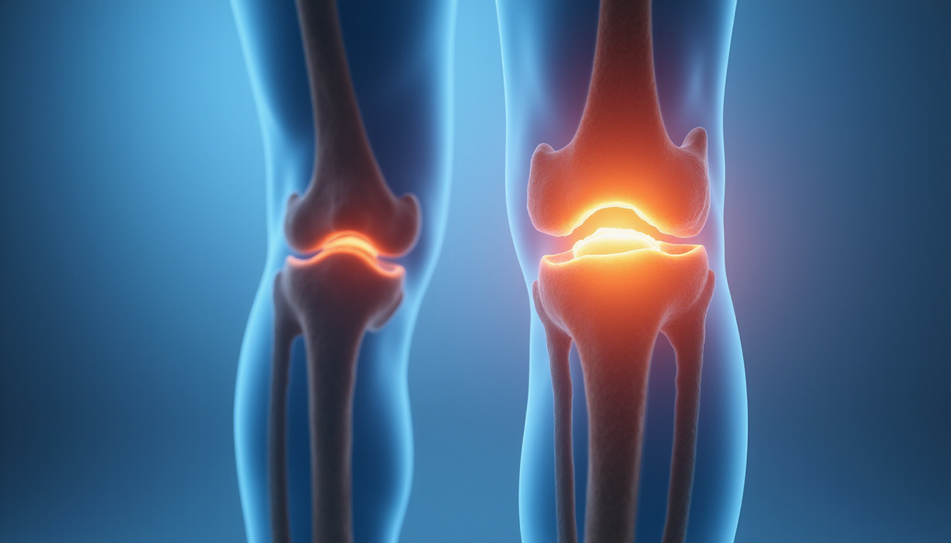  Close-up anatomical overlay of dislocated patella relocating, medical illustration style, clean clinical lighting