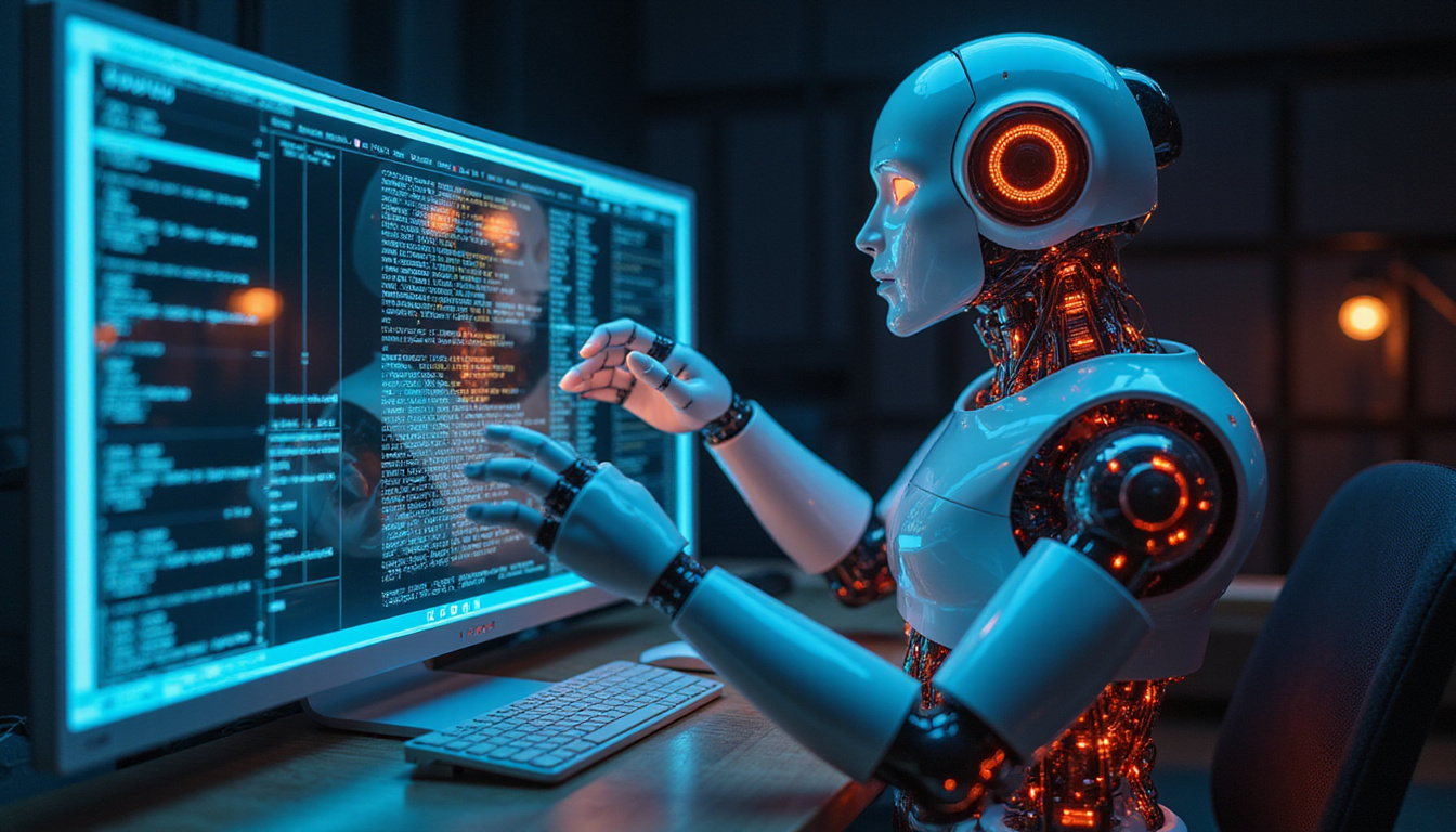  Glass-coded robotic arm guided by predictive model, making real-world decisions with speed