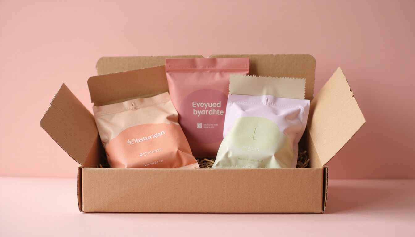  Eco-friendly kraft boxes with playful dielines, product reveal, retail shelf impact, increased sales